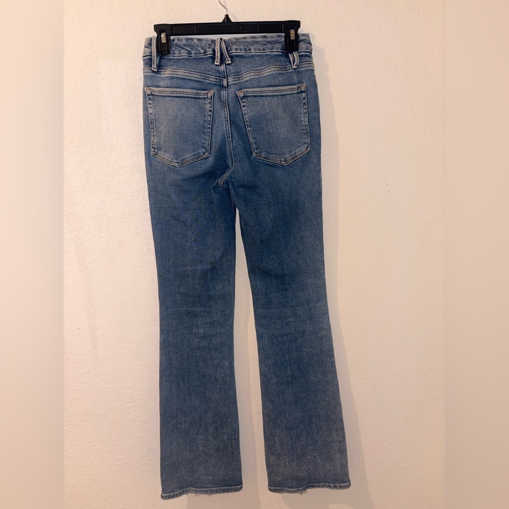 Good American Soft-tech Good Classic Slim Bootcut Jeans size - Picture 5 of 7